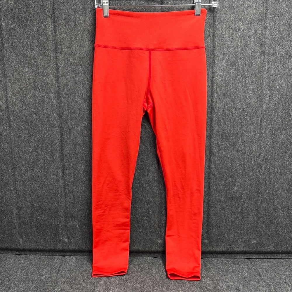 ZYIA Red Leggings with Stretchy Fabric and Form-Fitting Design
